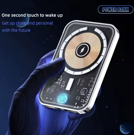 Karnz | Transparente Magnetische Mini Wireless Power Bank