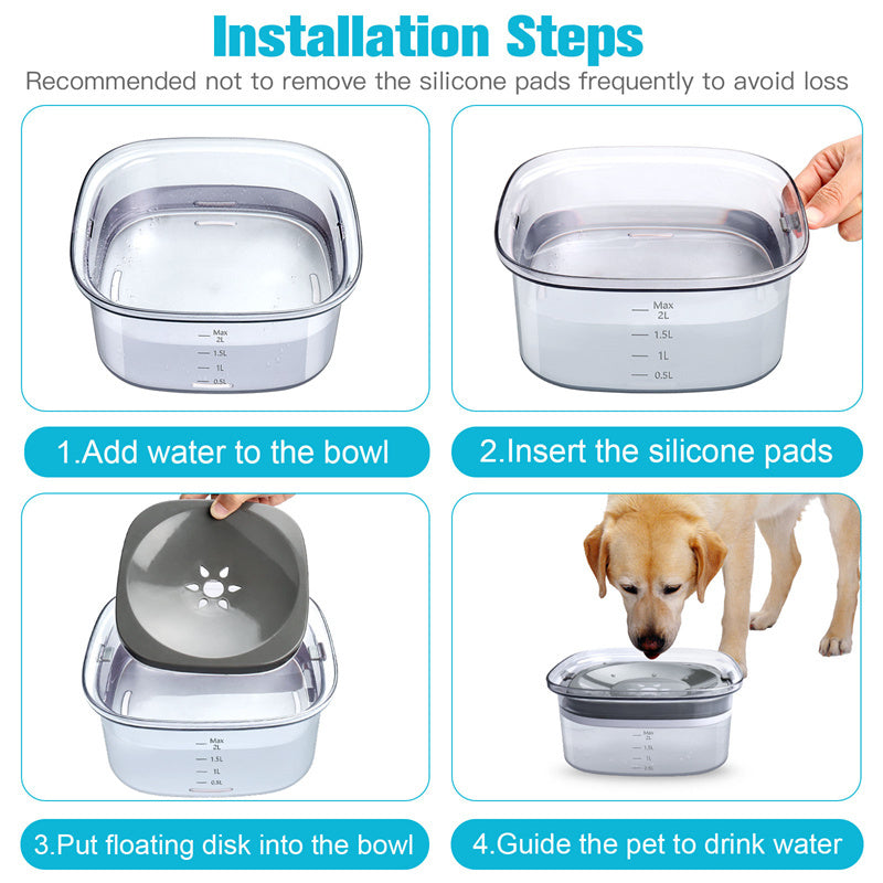 70oz auslaufdichte Hundewasserflasche mit sichtbarem Wasserstand | Karnz