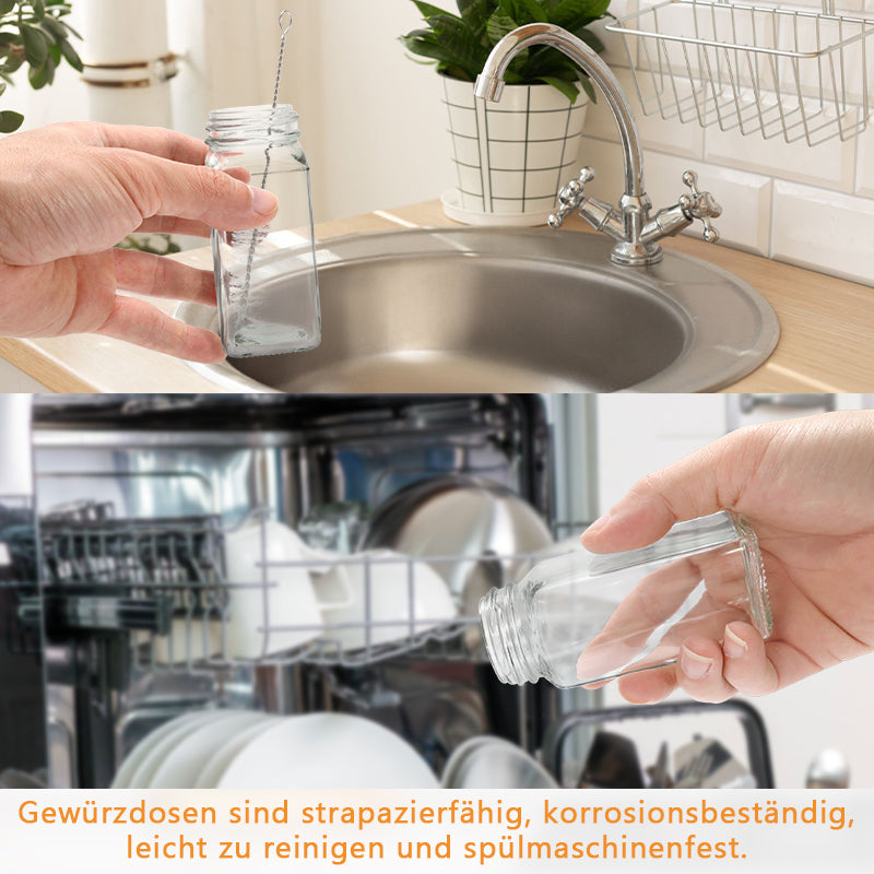 Drehdeckel Gewürzflasche Gewürzkörnerbehälter 12 Stück | Karnz