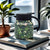 Teethermoskanne mit Vintage-Blumenmuster – mit integriertem Teesieb