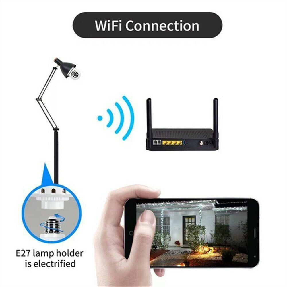 E27 1080P HD WiFi Glühbirne Sicherheitskamera | Karnz