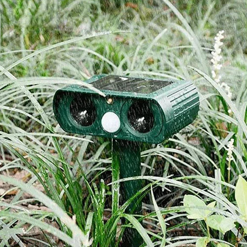 Solar Power Ultraschall Tier-Schädling Vertreiber Infrarot-Sensor Wasserdicht Tier-Abschreckung