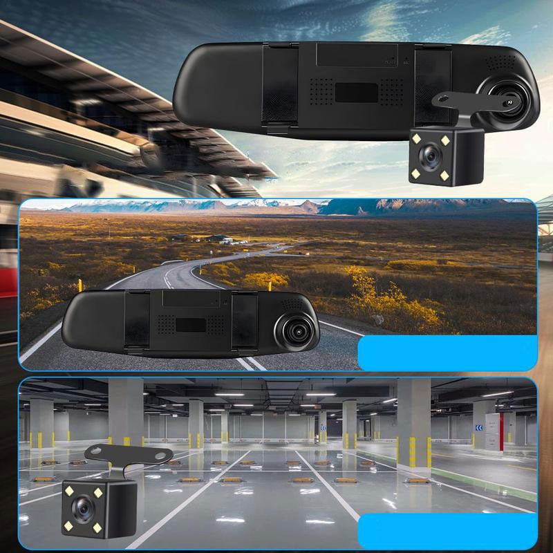 Duale Aufnahme vorne und hinten, HD-Nachtsicht-Dashcam