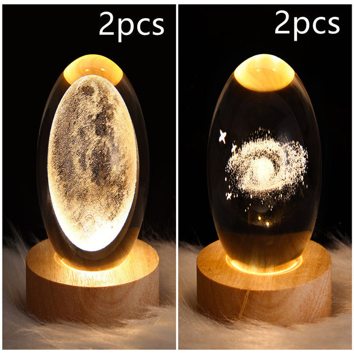 3D Galaxy Kristallkugel LED Nachtlicht | Karnz