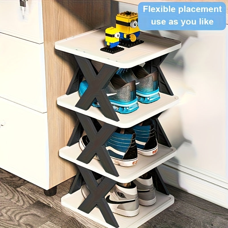Schmales Schuhregal Turm | Karnz