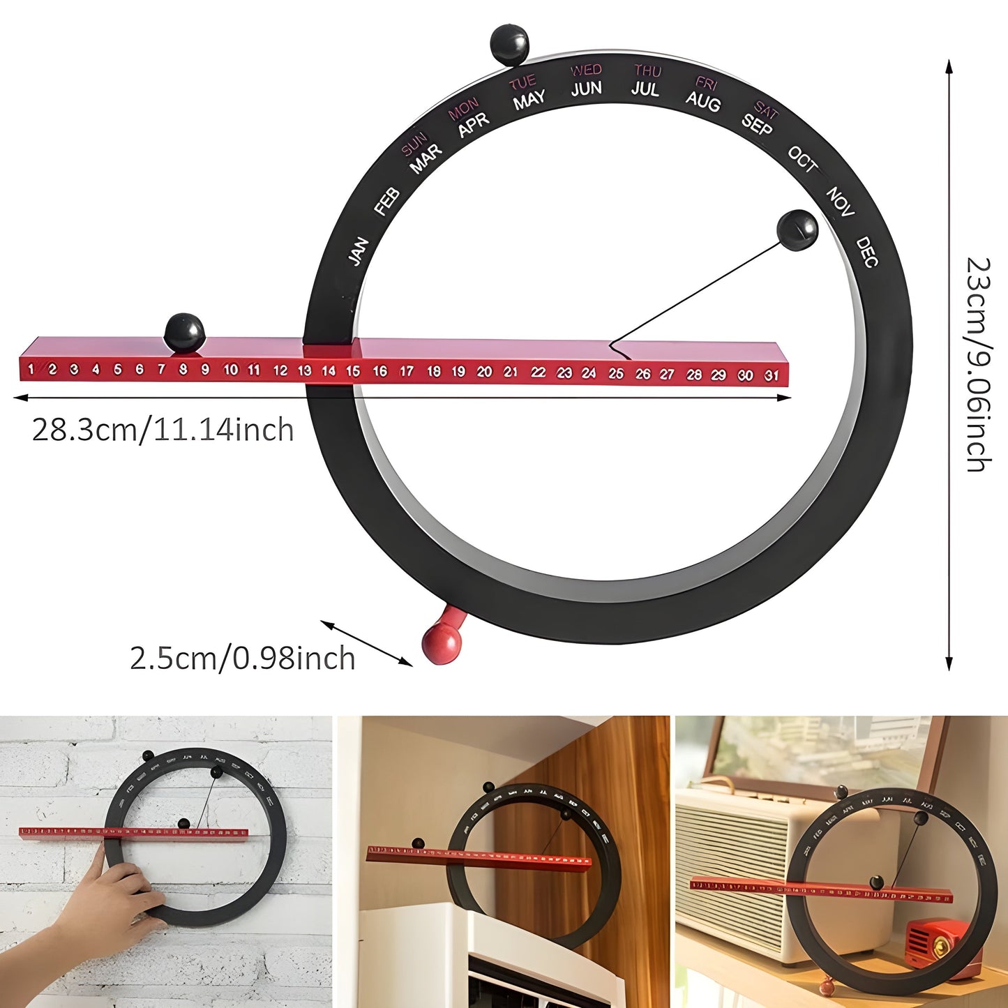 Magnetische Kugeluhr – Kreative und dekorative TaKarnze-Uhr mit sanftem Design