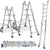 Teleskopleiter Multifunktionsleiter 3 in 1 Aluleiter | Karnz