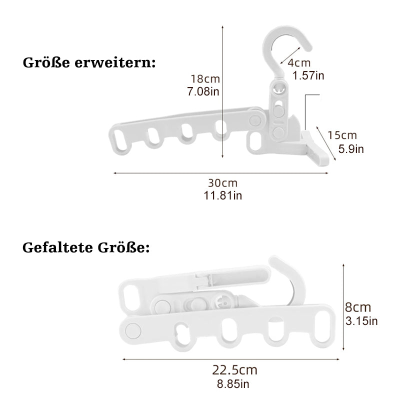 Tragbarer faltbarer Reise-Kleiderbügel | Karnz