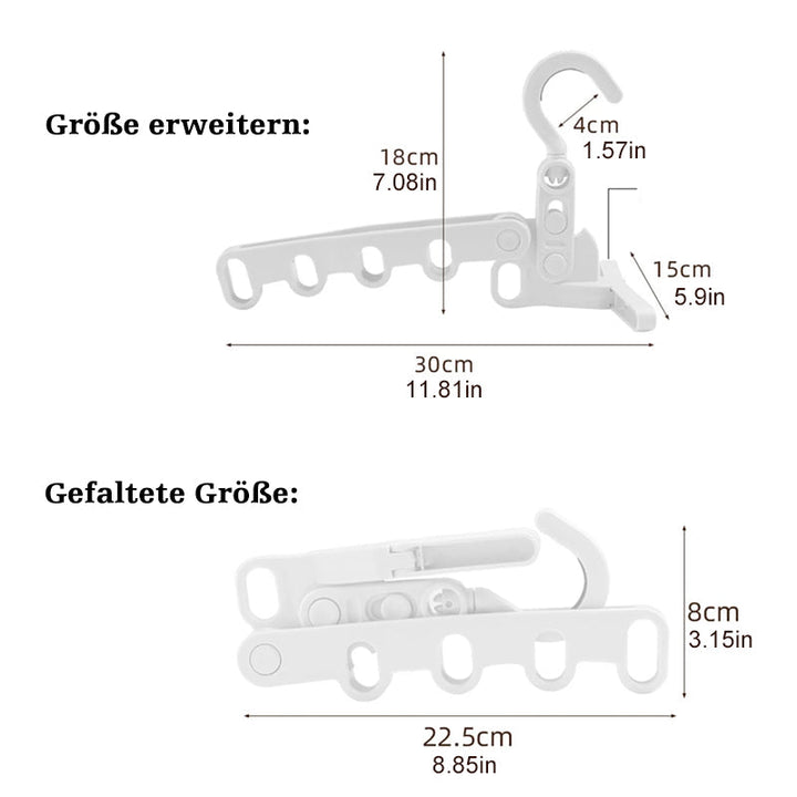 Tragbarer faltbarer Reise-Kleiderbügel | Karnz