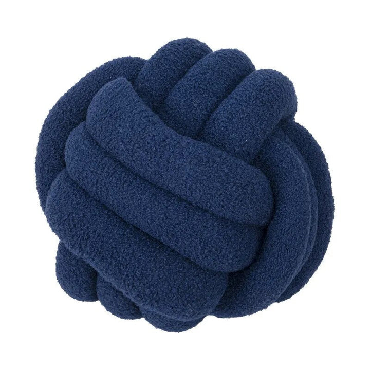 Dekorative Knotenteddyballweiche Kissen - 100% Wolle, Rund | Karnz