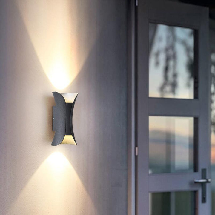 Sandsberg | LED-Außenwandleuchte | Wasserdicht mit Up- und Down-Beleuchtung