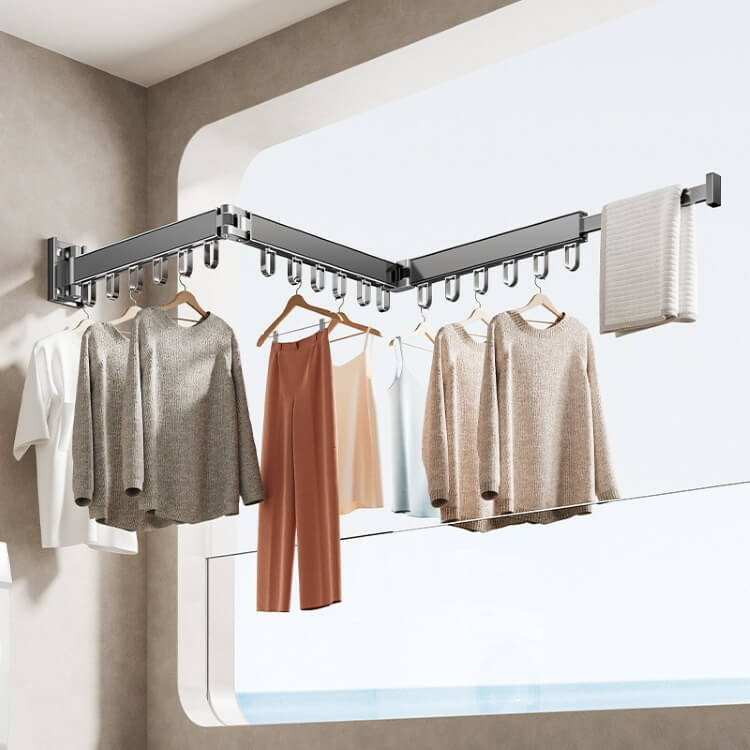 Wäscheständer | Platzsparendes, faltbares Design | Für drinnen und draußen geeignet