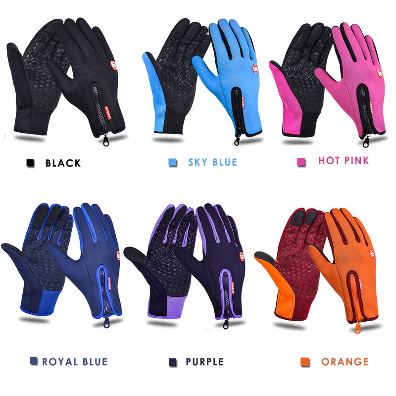 Winterhandschuhe, isoliert, wasserabweisend, Touchscreen-kompatibel, ideal zum Autofahren, Radfahren, Skifahren, Camping und Wandern, Unisex