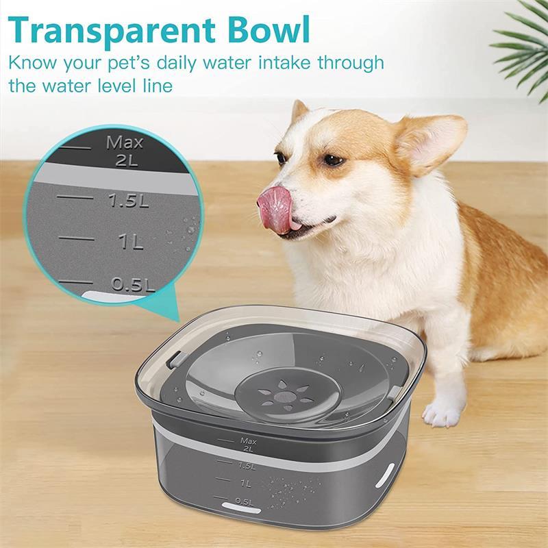 70oz auslaufdichte Hundewasserflasche mit sichtbarem Wasserstand | Karnz