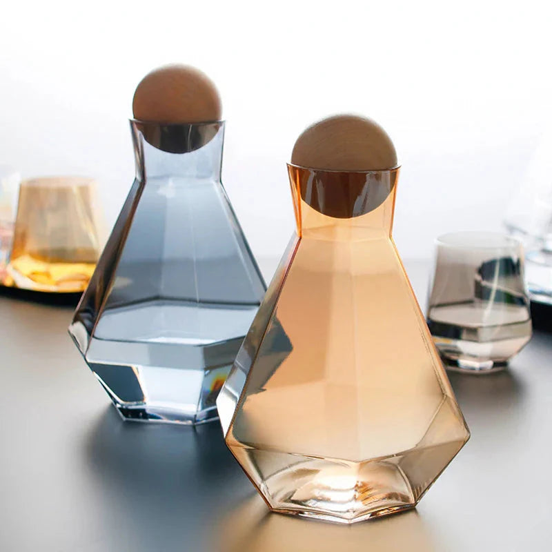 Diamond Typ Glas Wasserflasche Krug Trinkgeschirr Kreatives Trinkgeschirr | Karnz