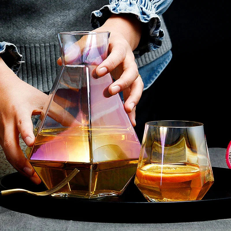 Diamond Typ Glas Wasserflasche Krug Trinkgeschirr Kreatives Trinkgeschirr | Karnz