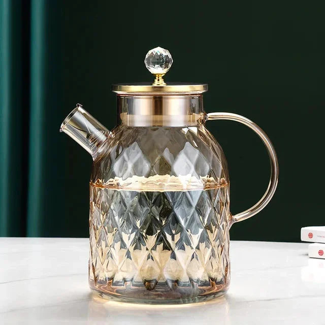 Diamant Typ Glas Wasserkocher Kreativer Glas Kessel Flasche | Karnz