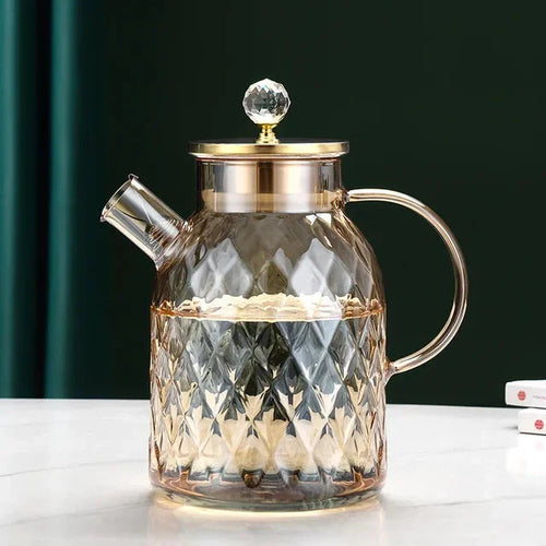 Diamant Typ Glas Wasserkocher Kreativer Glas Kessel Flasche | Karnz
