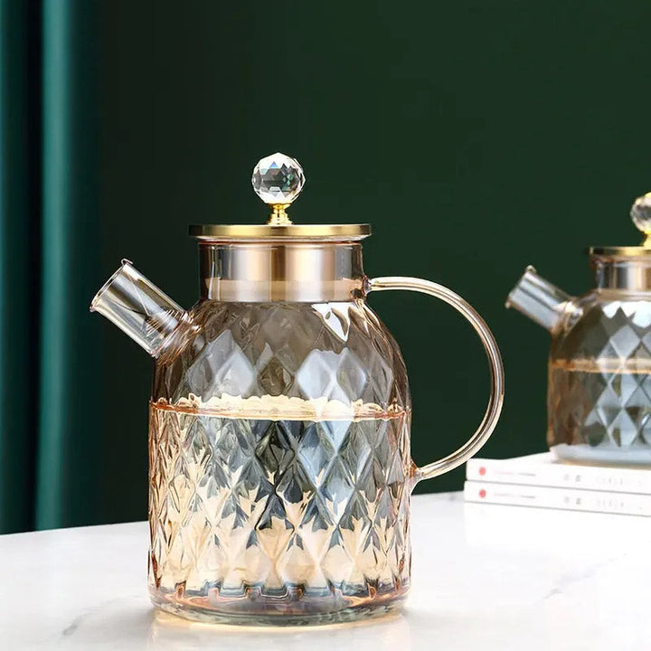 Diamant Typ Glas Wasserkocher Kreativer Glas Kessel Flasche | Karnz