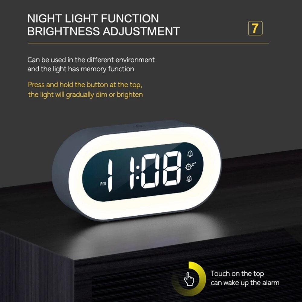 Digitaler Wecker mit Nachtlicht – Lumino