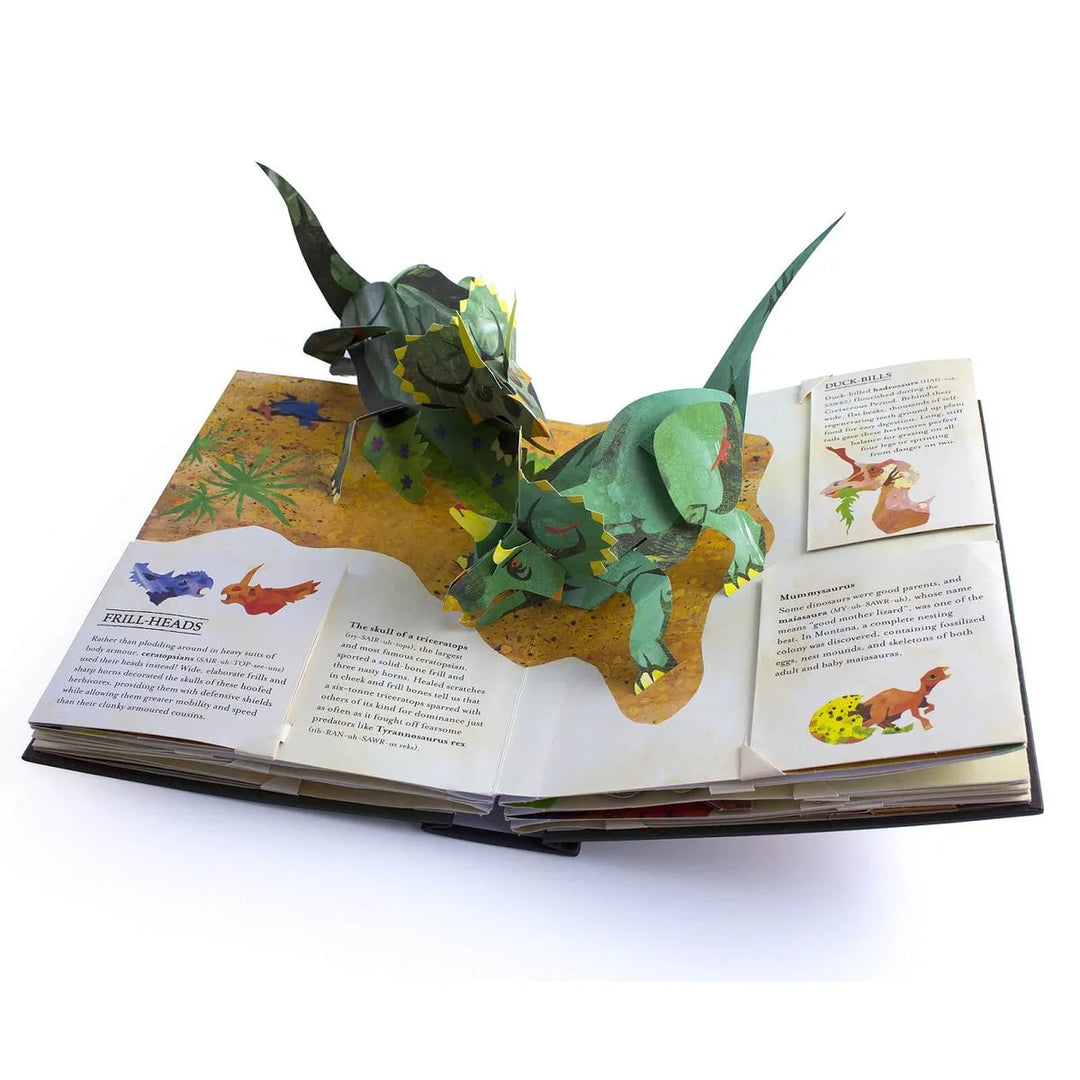 DinoWorld 3D-Pop-up-Buch | Prähistorische Dinosaurier & Seeungeheuer | Gebundene Ausgabe