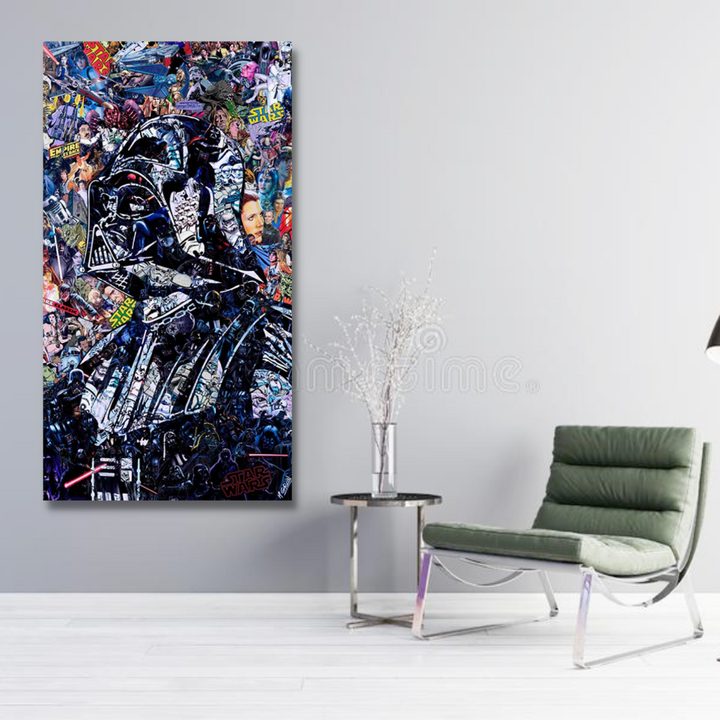 Disney Star Wars Poster Darth Vader Leinwandbild - Wanddekoration - Berühmtes Wandbild
