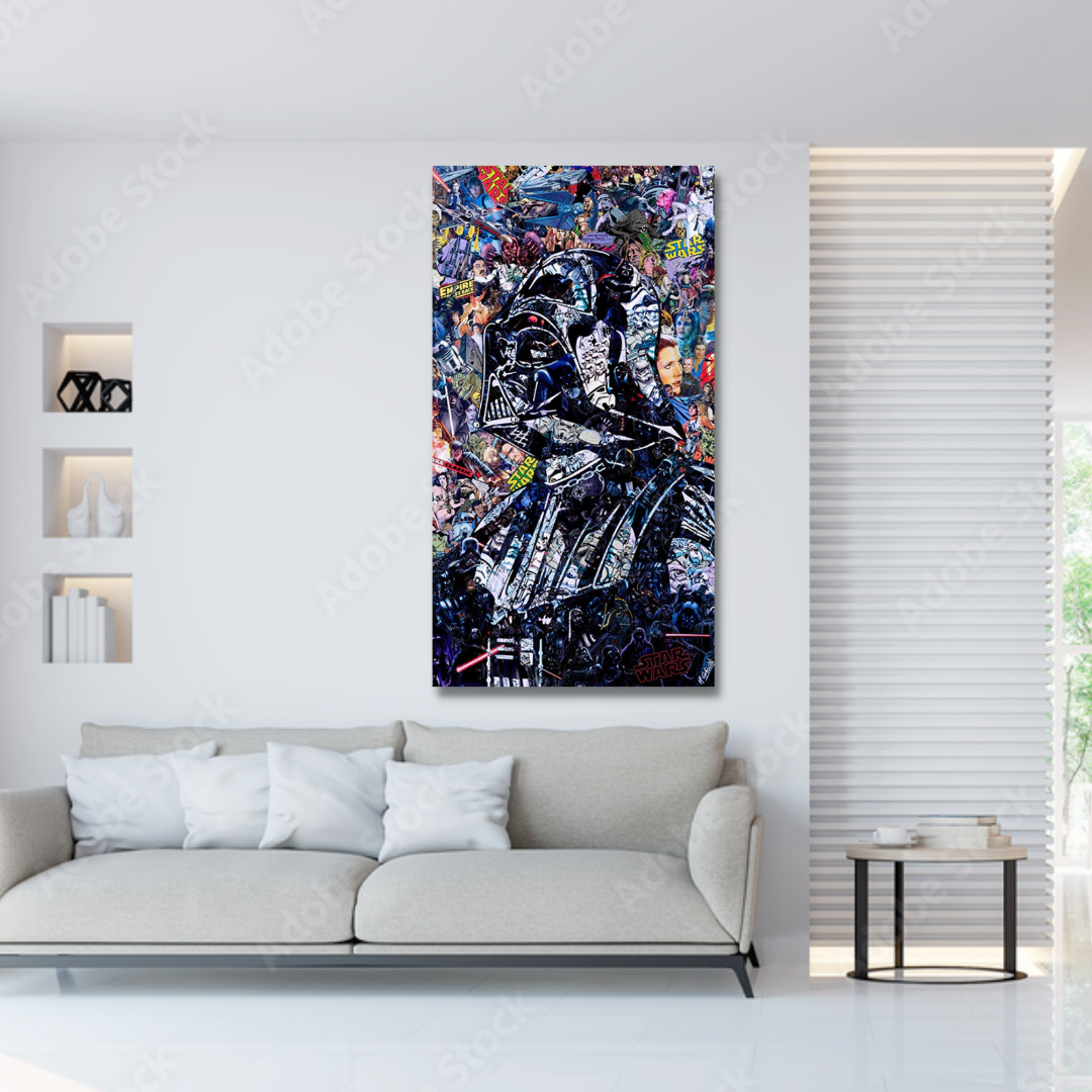 Disney Star Wars Poster Darth Vader Leinwandbild - Wanddekoration - Berühmtes Wandbild
