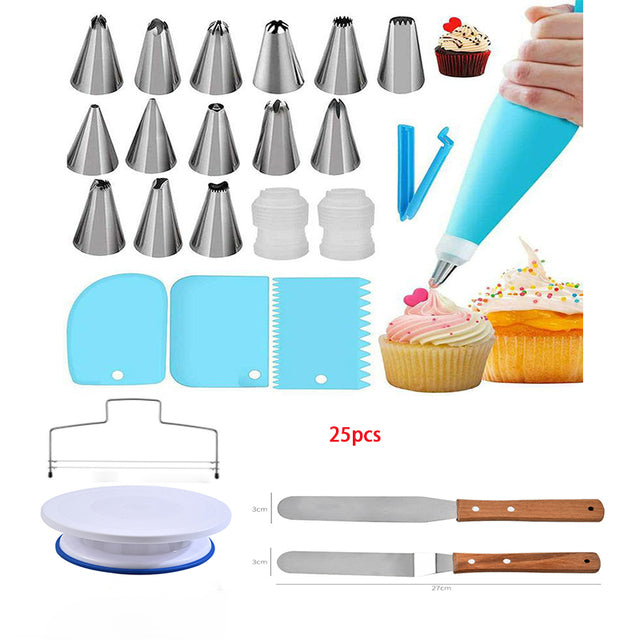 DIY Kuchen Drehteller Sahne Dekoration Zubehör Spatel Set Backwerkzeug | Karnz