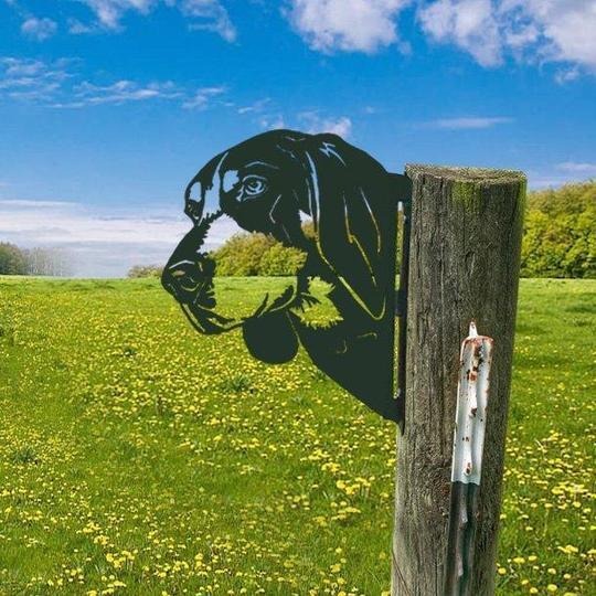 Outdoor Garten Bauernhof Spionierende Ziege Metall Kunstwerk Innen Deko | Karnz
