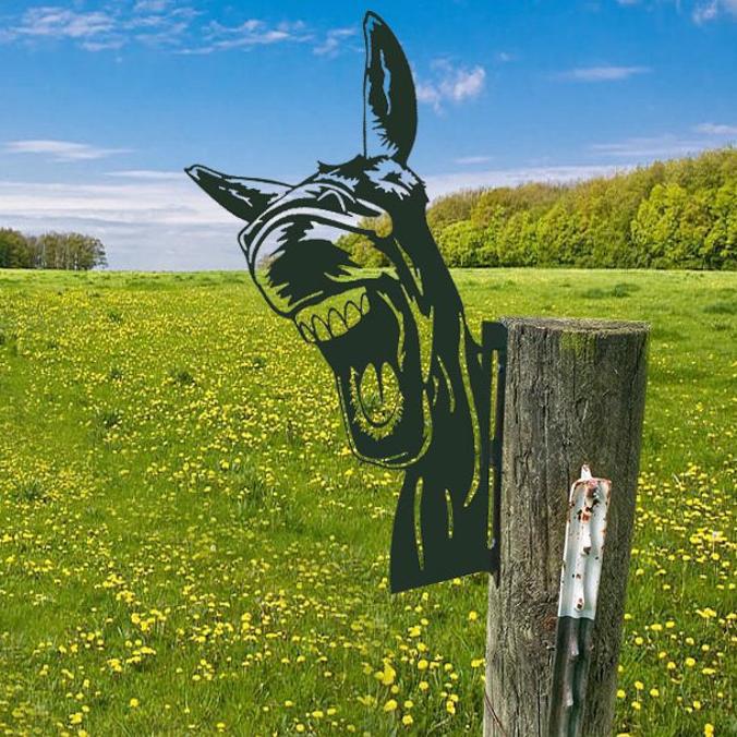 Outdoor Garten Bauernhof Spionierende Ziege Metall Kunstwerk Innen Deko | Karnz