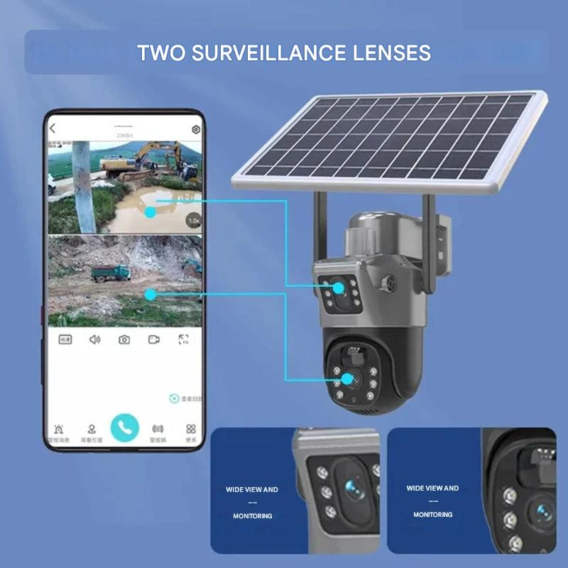 DualGuard Solar 4K – Drahtlose 4K Sicherheitskamera mit Solarpanel und 4G | Karnz