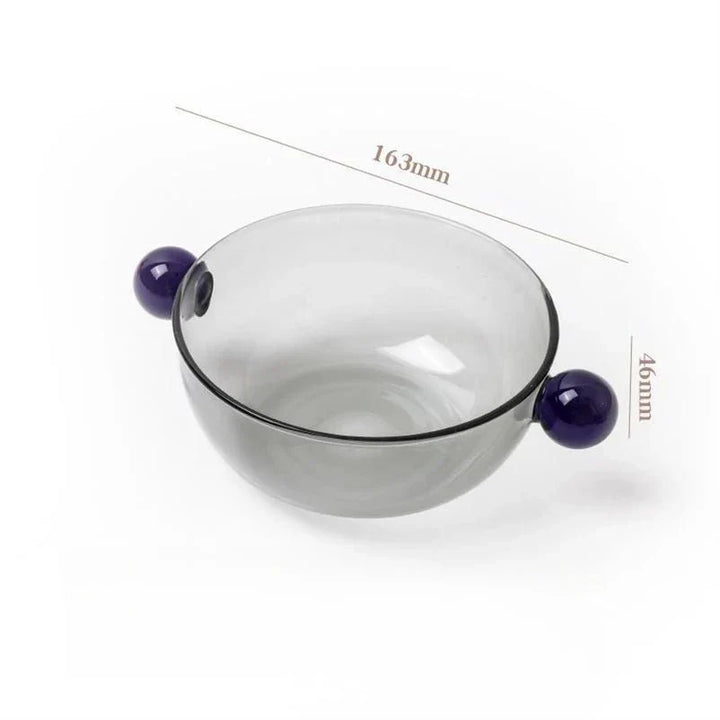 Doppelballgriff Farbglas Schüssel Umweltfreundliches Design | Karnz