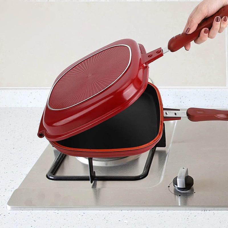 Doppelseitige Brotbratpfanne Antihaft Multiple Zwecke Toaster | Karnz