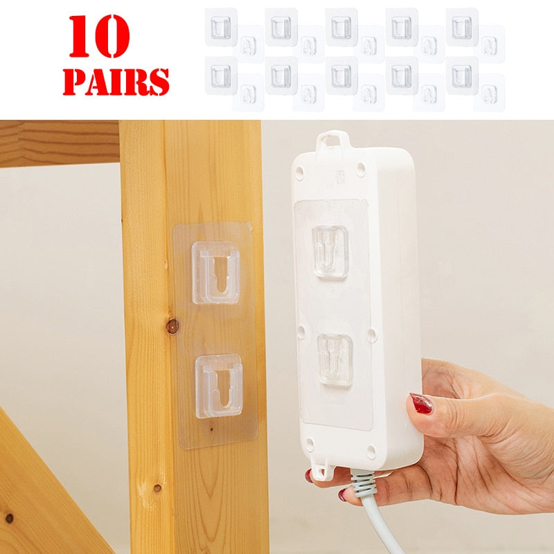 Doppelseitige Klebehaken Starker transparenter Haken | Karnz
