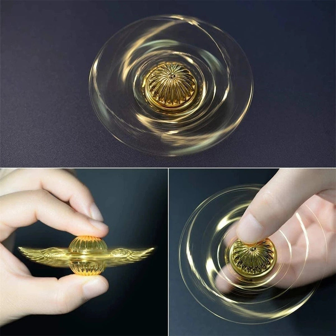 Goldene Schnatz Spinner - Stress und Angst abbauen - Ein magischer Entspannungshelfer! | Karnz