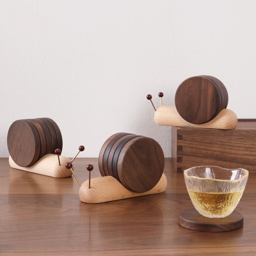 Schneckenuntersetzer - Einzigartiger Charme - Kaffeepausen dekorieren - Elegant und funktional | Karnz