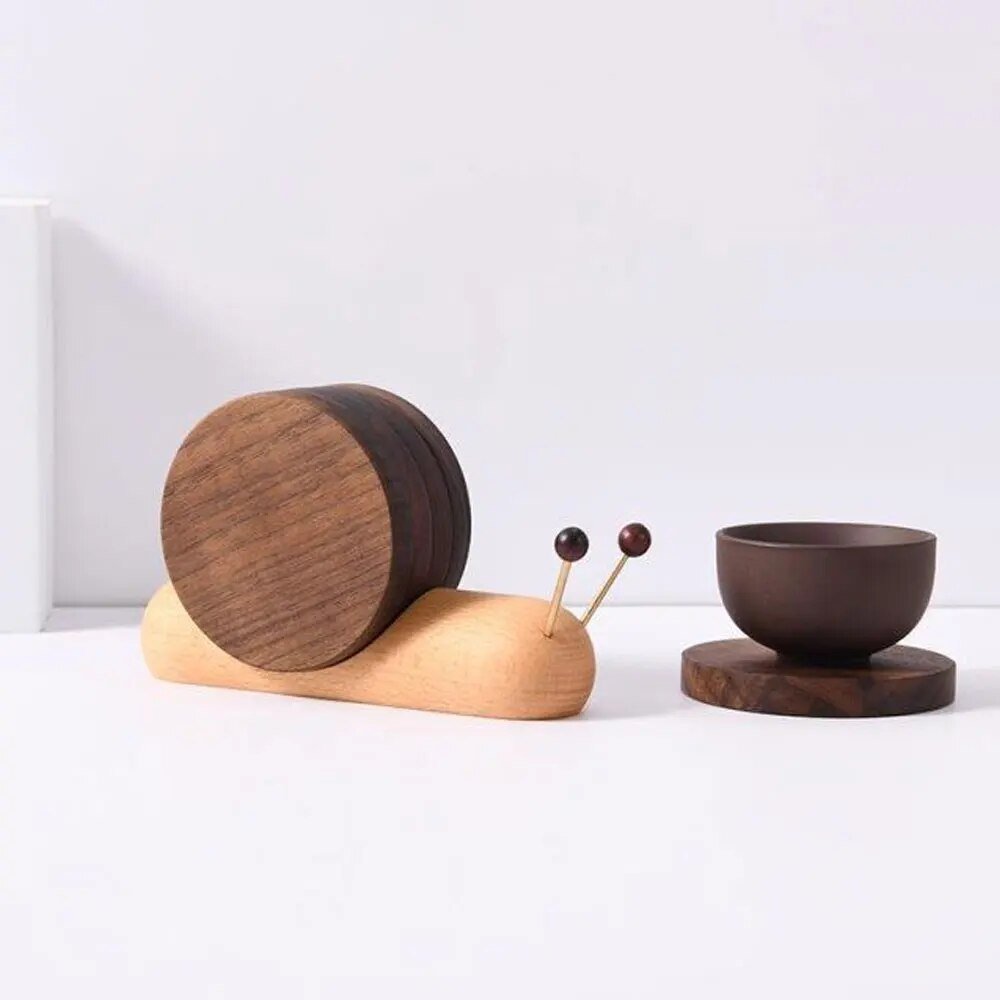 Schneckenuntersetzer - Einzigartiger Charme - Kaffeepausen dekorieren - Elegant und funktional | Karnz