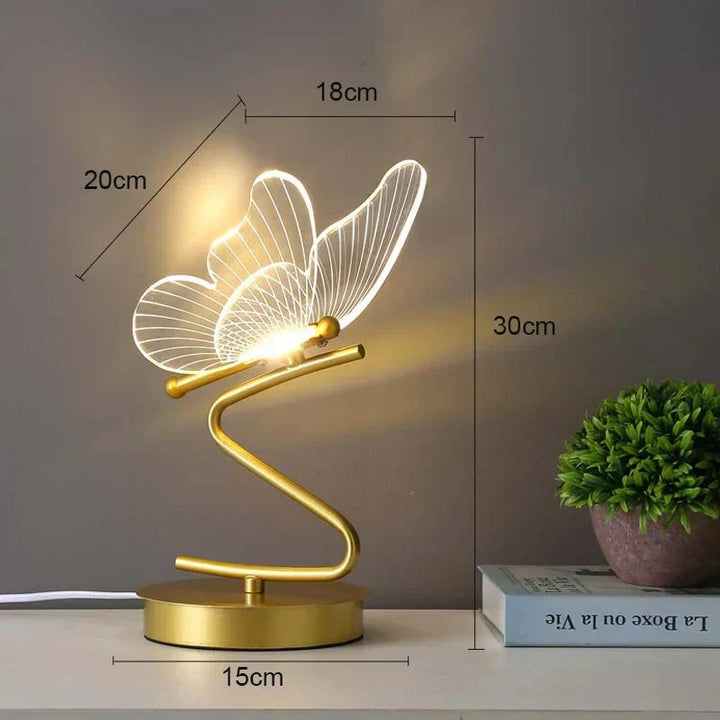 Karnz | Luxus Schmetterling LED Tischlampe - ButterflyLuxe