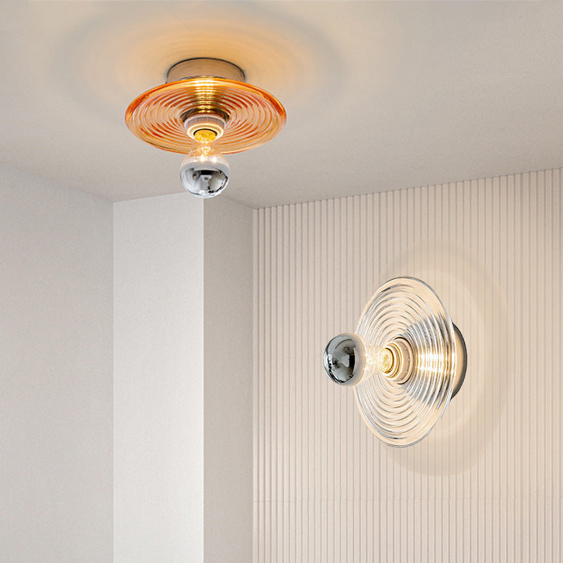 Moderne Wellen-Deckenleuchte – Elegante Glasleuchte für Wohn- oder Schlafzimmer | Karnz
