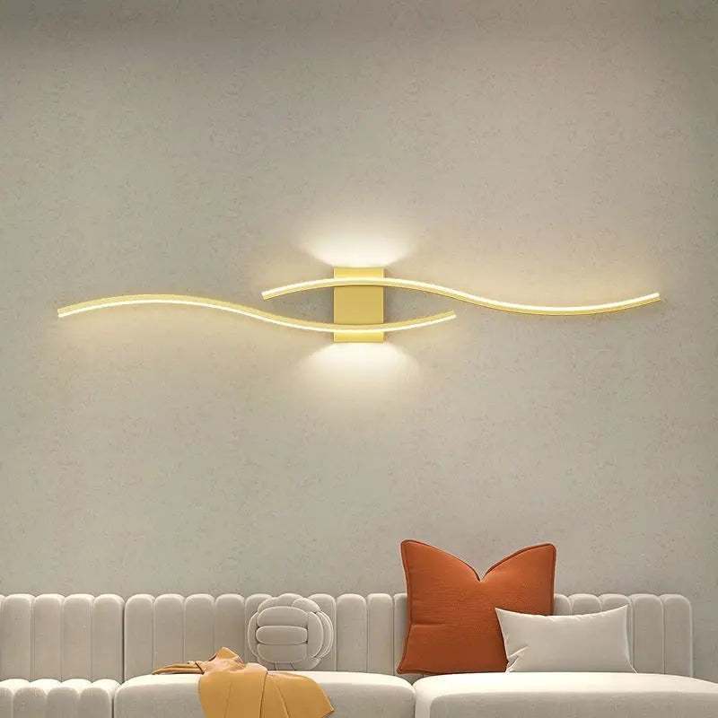 Moderne LED Wandleuchte – Wellenförmiges Design, Minimalistischer Stil | Karnz
