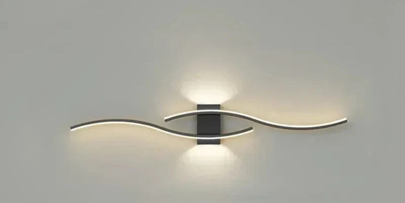 Moderne LED Wandleuchte – Wellenförmiges Design, Minimalistischer Stil | Karnz