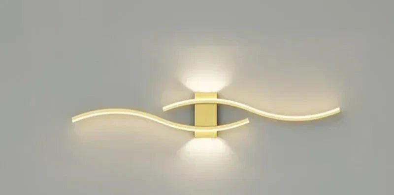 Moderne LED Wandleuchte – Wellenförmiges Design, Minimalistischer Stil | Karnz