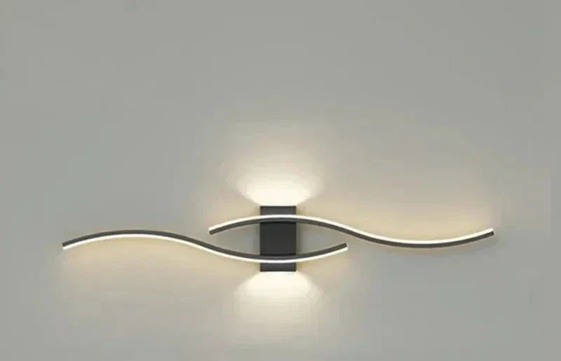 Moderne LED Wandleuchte – Wellenförmiges Design, Minimalistischer Stil | Karnz
