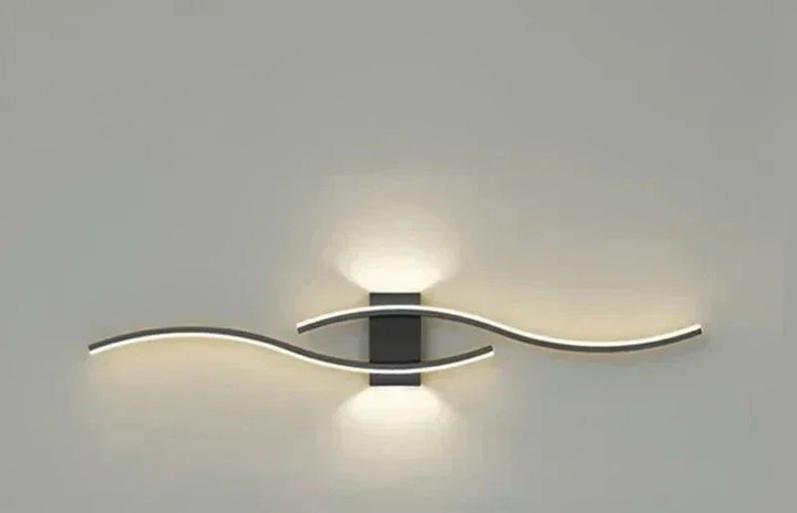 Moderne LED Wandleuchte – Wellenförmiges Design, Minimalistischer Stil | Karnz