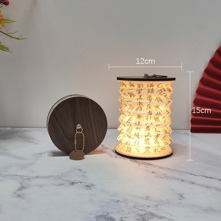 Faltbare LED-Laterne mit kompaktem Design – Tragbare dekorative Lampe für Innen- und Außenbereiche | Karnz