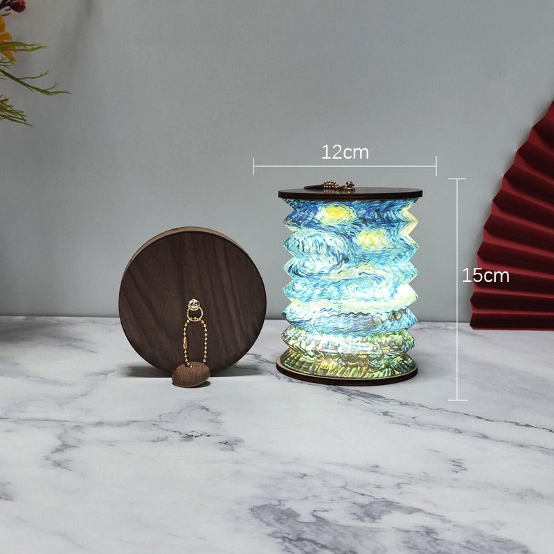 Faltbare LED-Laterne mit kompaktem Design – Tragbare dekorative Lampe für Innen- und Außenbereiche | Karnz