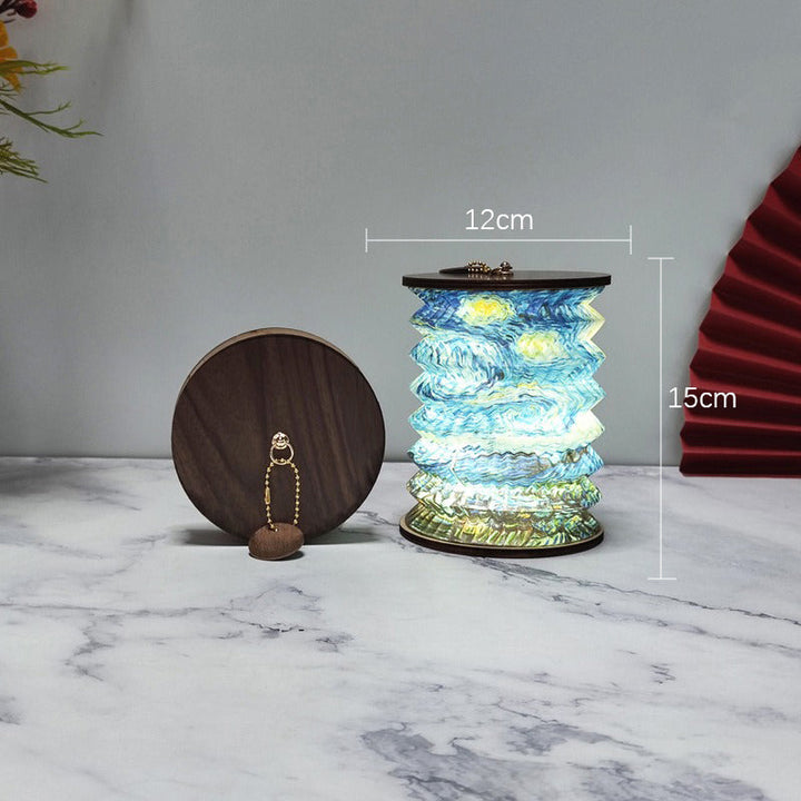Faltbare LED-Laterne mit kompaktem Design – Tragbare dekorative Lampe für Innen- und Außenbereiche | Karnz