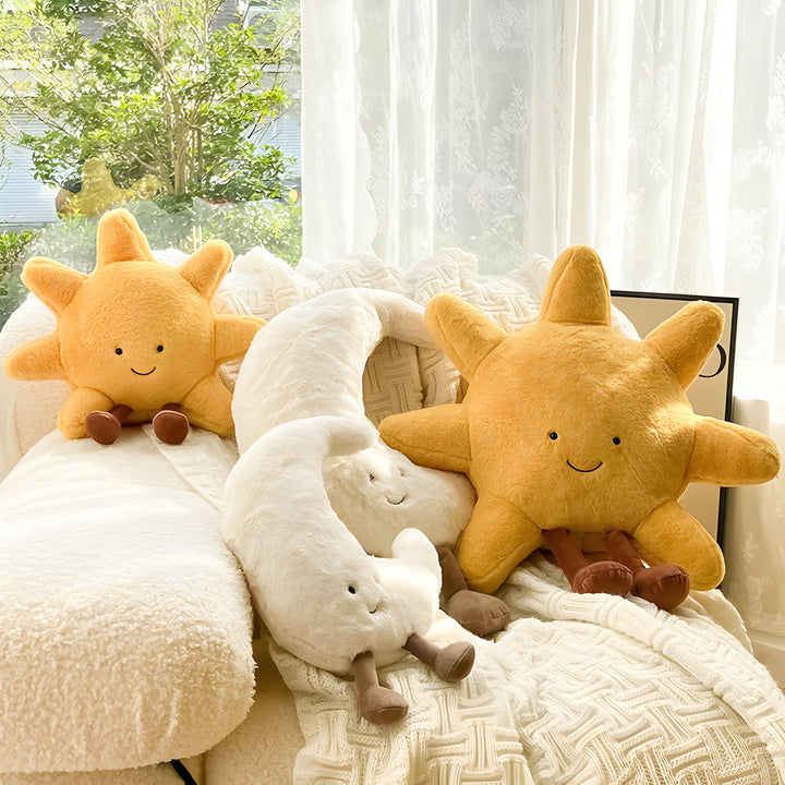 CloudMoon Kissen – Weiche Tatami-Kissen mit Mond- und Sonnenmotiven