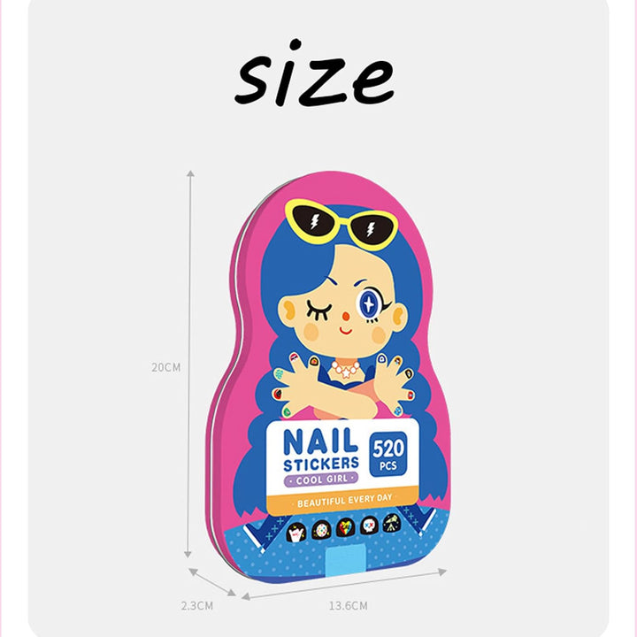 Kids Nagelkunst Aufkleber | Spaßige & Einfache Designs | Karnz