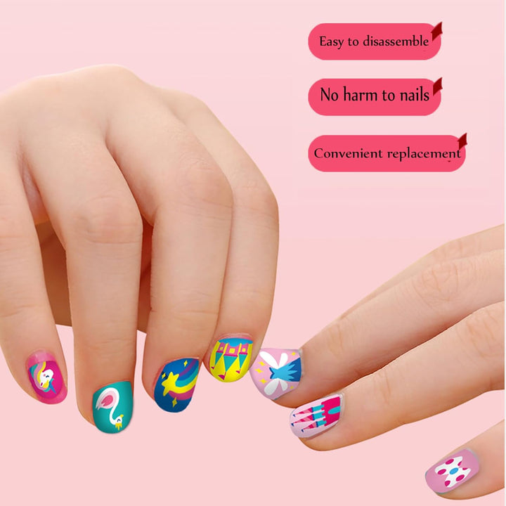 Kids Nagelkunst Aufkleber | Spaßige & Einfache Designs | Karnz